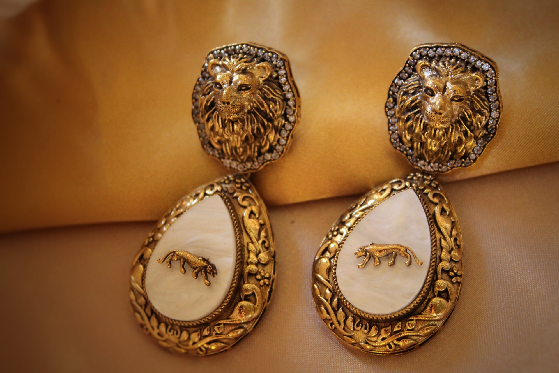 Sabyasachi Tiger stud earrings